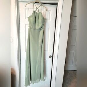 Azazie Sage Backless Halter Dress